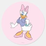 Daisy Duck Diva Classic Round Sticker