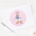 Daisy Duck Diva Classic Round Sticker