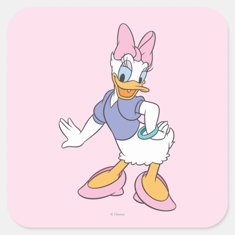 Daisy Duck Diva Square Sticker