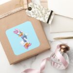 Daisy Duck Flirting Square Sticker