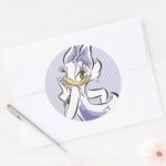 Daisy Duck Sweet Like Sugar Classic Round Sticker