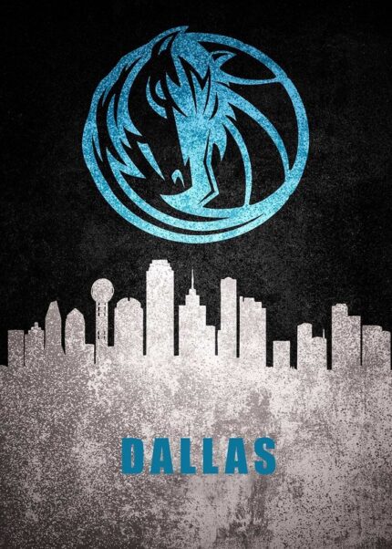 Dallas City Skyline Poster