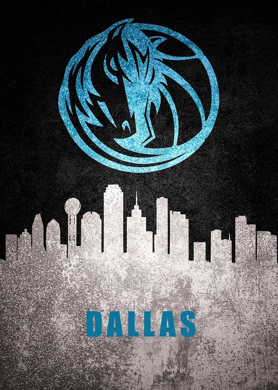 Dallas City Skyline Poster