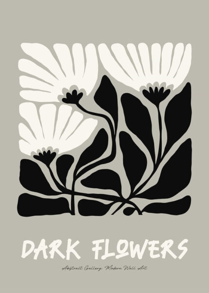 Dark Flowers Poster