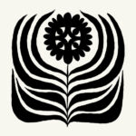 Dark Flowers Print Poster