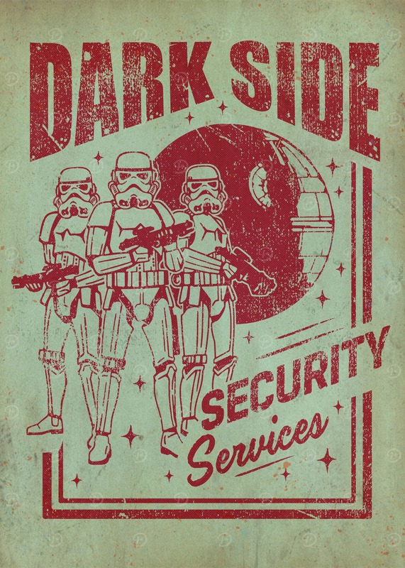 Dark Side Security Services Starwars Poster