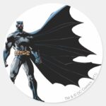 Dark Knight Night Classic Round Sticker