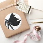Dark Knight Night Classic Round Sticker