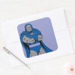 Darkseid Arms Crossed Square Sticker