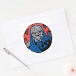Darkseid Head Shot 2 Square Sticker