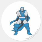 Darkseid Poses Classic Round Sticker