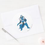 Darkseid Poses Classic Round Sticker