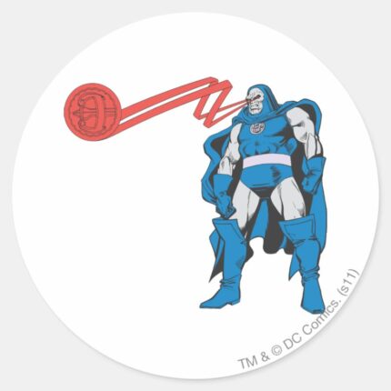Darkseid Uses Psionic Powers Classic Round Sticker