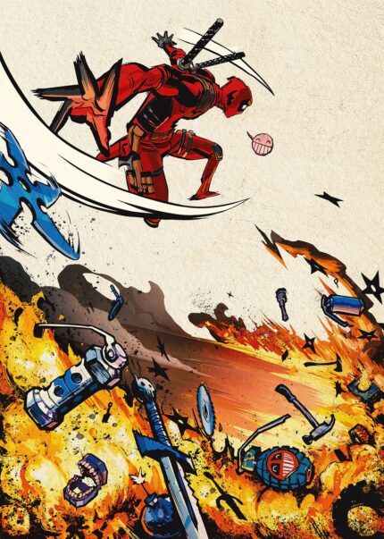 Deadpool Comic Explosion