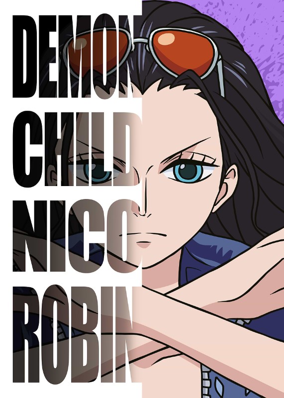 Demon Child Nico Robin One Piece Poster