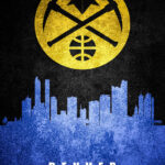 Denver City Skyline Poster