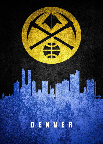 Denver City Skyline Poster