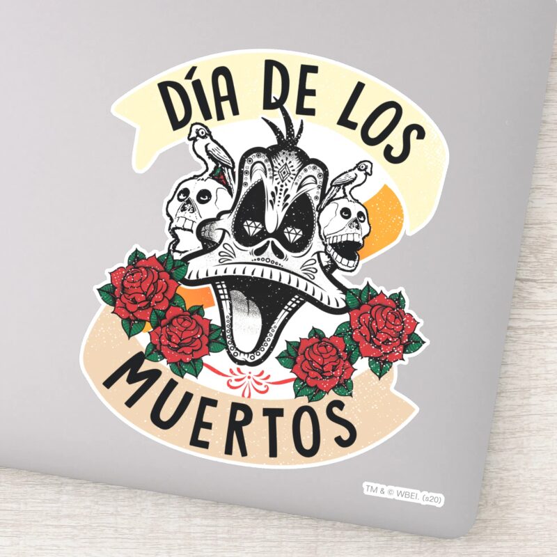 Dia De Los Muertos DAFFY DUCK™ Sticker Dia De Los Muertos DAFFY DUCK™ Sticker