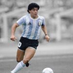 Diego Maradona Football Poster
