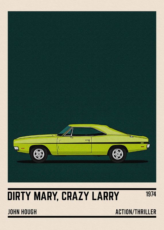 Dirty Mary Crazy Larry Car Poster