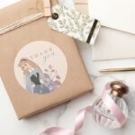 Disney Princess Aurora Floral Birthday Classic Round Sticker