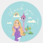 Disney Princess Rapunzel Classic Round Sticker