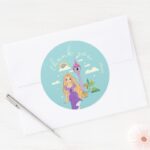 Disney Princess Rapunzel Classic Round Sticker