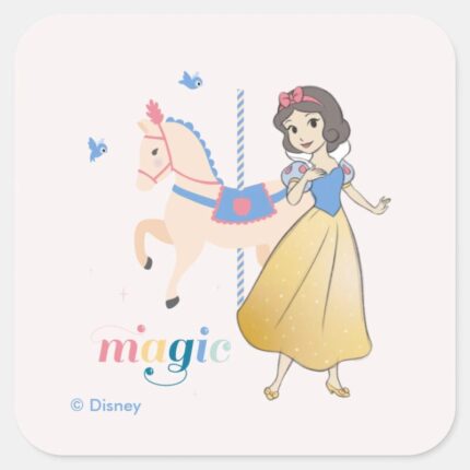 Disney Princess Snow White Carousel Magic Square Sticker