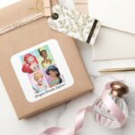 Disney Princess Imagine Create Explore Square Sticker