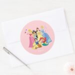 Disney Princess Birds And Animals Classic Round Sticker