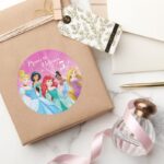 Disney Princess Birthday Classic Round Sticker
