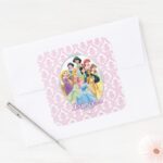 Disney Princess Cinderella Featured Center Square Sticker