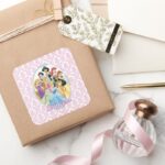 Disney Princess Cinderella Featured Center Square Sticker