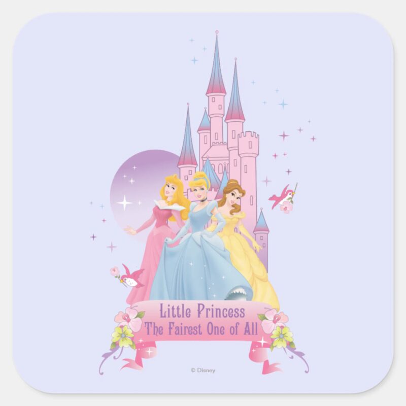 Disney Princess Dream Castle Square Sticker Disney Princess Dream Castle Square Sticker