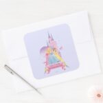 Disney Princess Dream Castle Square Sticker