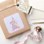 Disney Princess Dream Castle Square Sticker
