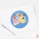 Disney Princess Dressed To Impress Classic Round Sticker