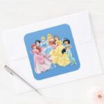 Disney Princess Dressed To Impress Square Sticker