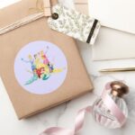 Disney Princess Hands Up With Birds Classic Round Sticker