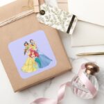 Disney Princess Holding Hand To Face Square Sticker