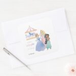 Disney Princess Make Magic Square Sticker