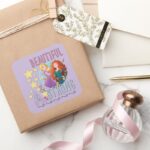Disney Princess Rapunzel And Merida Square Sticker
