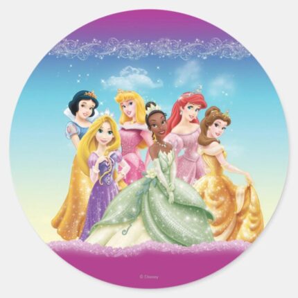 Disney Princess Tiana Featured Center Classic Round Sticker