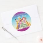 Disney Princess Tiana Featured Center Classic Round Sticker