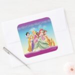 Disney Princess Tiana Featured Center Square Sticker