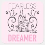 Disney Princesses Fearless Dreamer Square Sticker