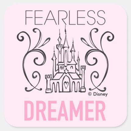 Disney Princesses Fearless Dreamer Square Sticker