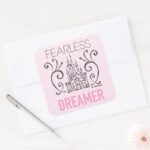 Disney Princesses Fearless Dreamer Square Sticker