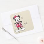 Disney Vintage Mickey Festive Fun Square Sticker
