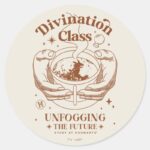 Divination Class Unfogging The Future Classic Round Sticker